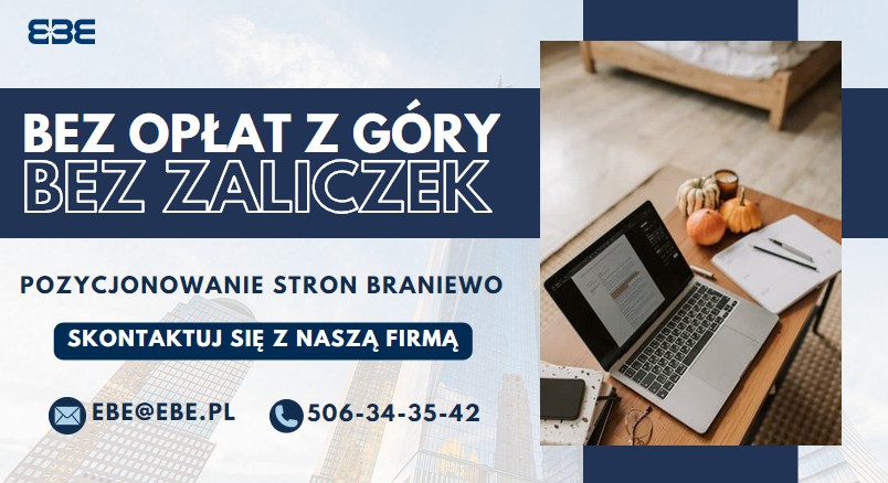 Pozycjonowanie stron braniewo