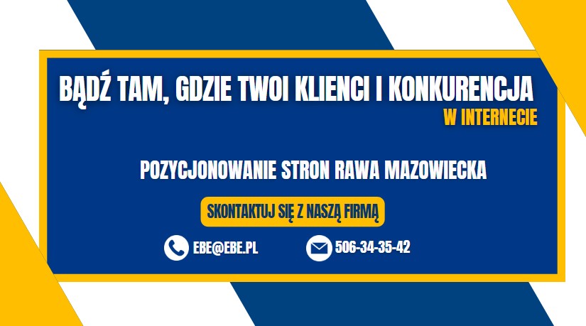 Pozycjonowanie stron internetowych rawa mazowiecka