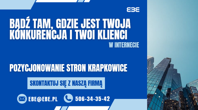 Pozycjonowanie stron internetowych krapkowice