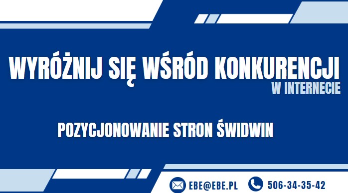 Pozycjonowanie stron internetowych swidwin