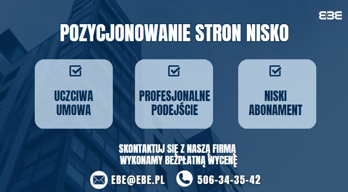 Pozycjonowanie nisko