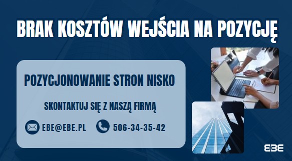Pozyjonowanie stron internetowych nisko